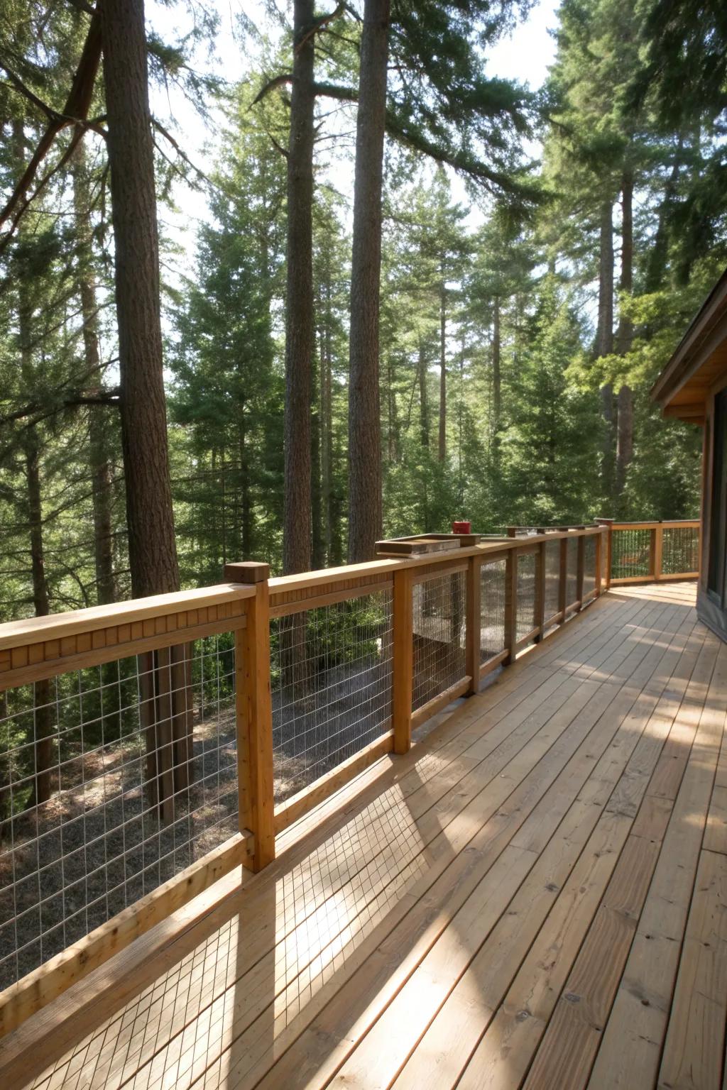 Hog Wire Deck Railing Ideas for a Backyard Refresh