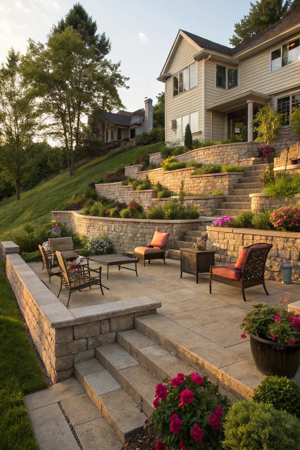 15+ Ideas for a Patio on a Slope: Create a Relaxing Outdoor Retreat
