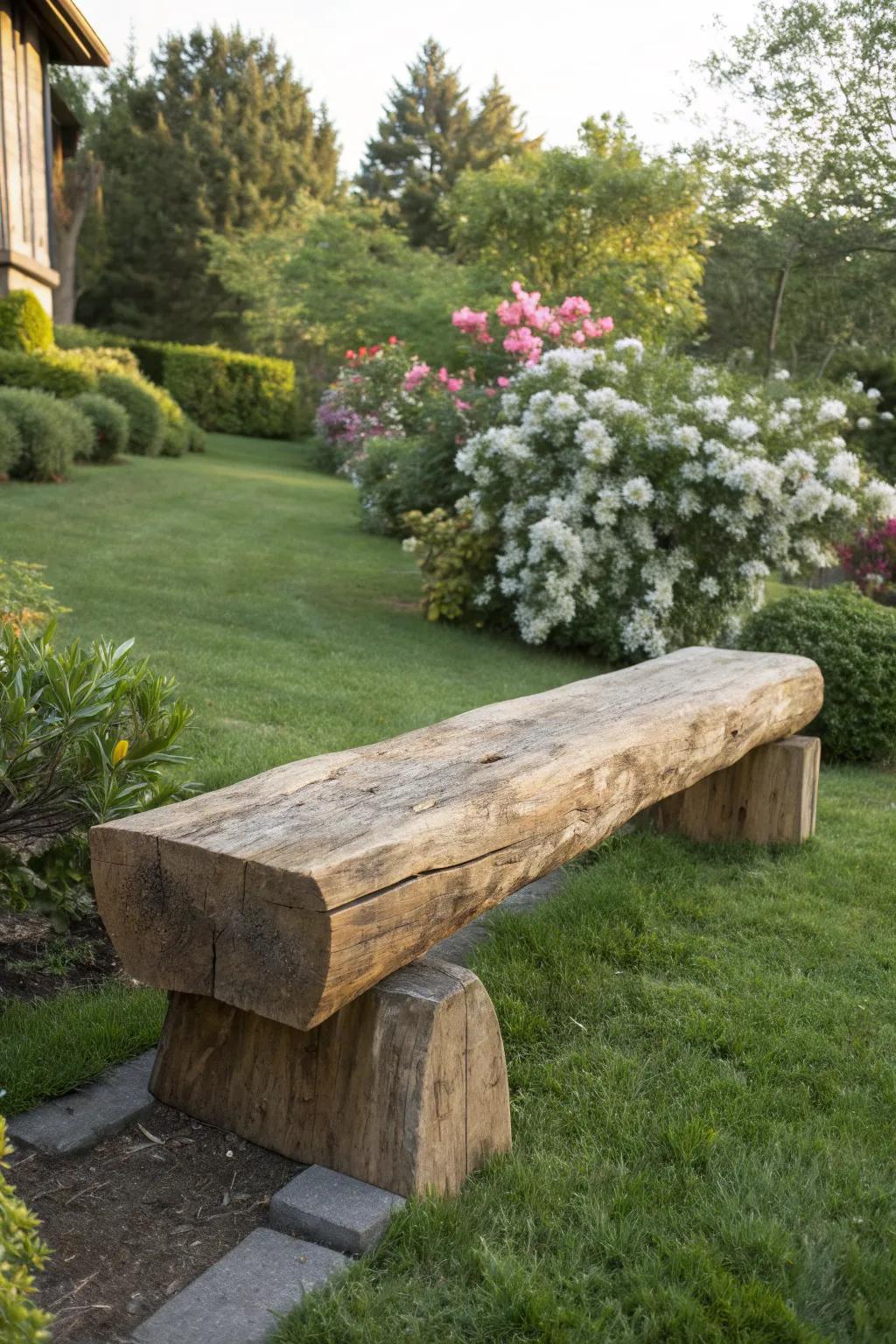 Log Bench Ideas: Refresh Your Outdoor Space with Natural Seating