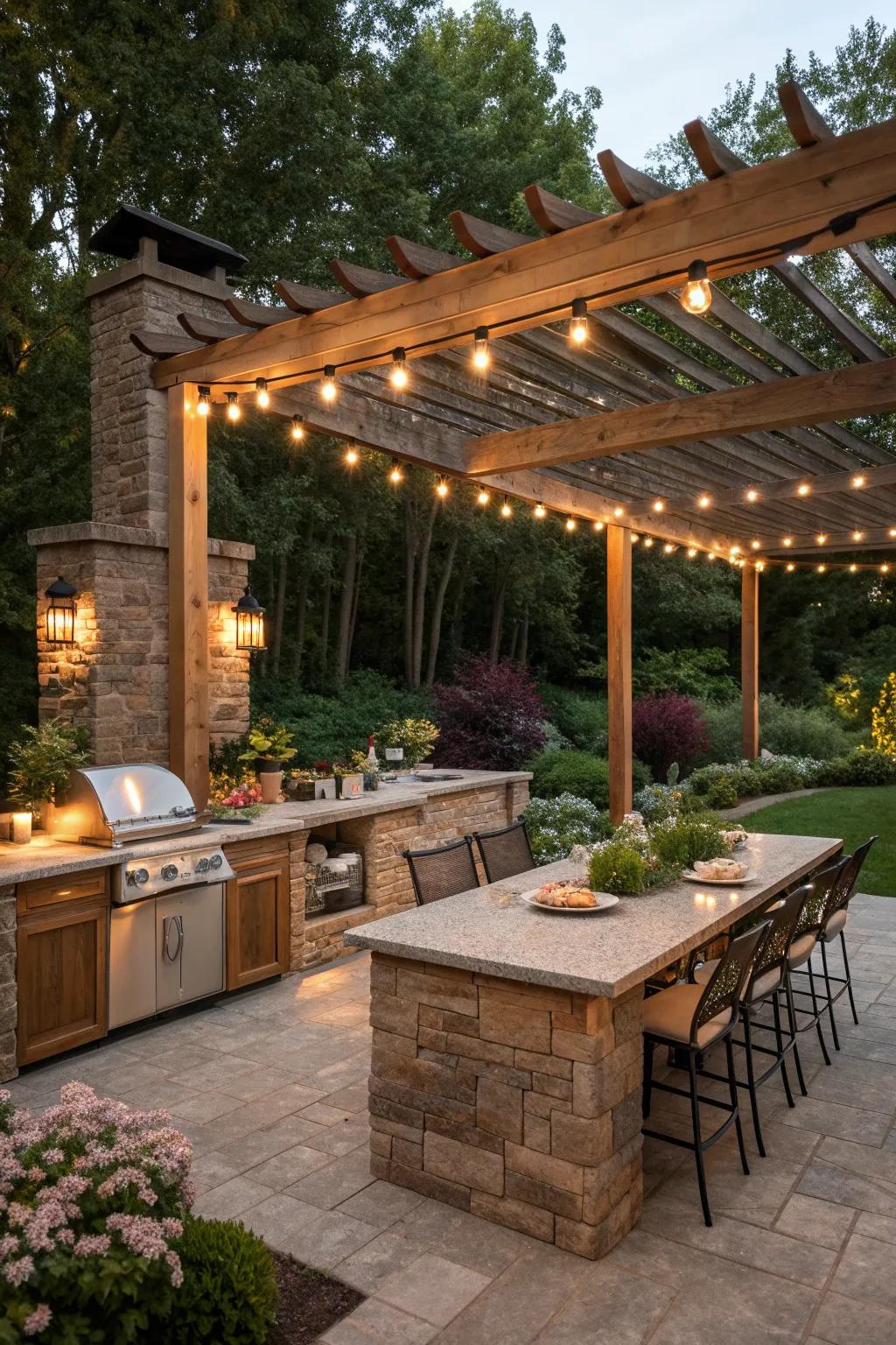 Outdoor Kitchen Lighting Ideas: Create a Welcoming Space for Evenings