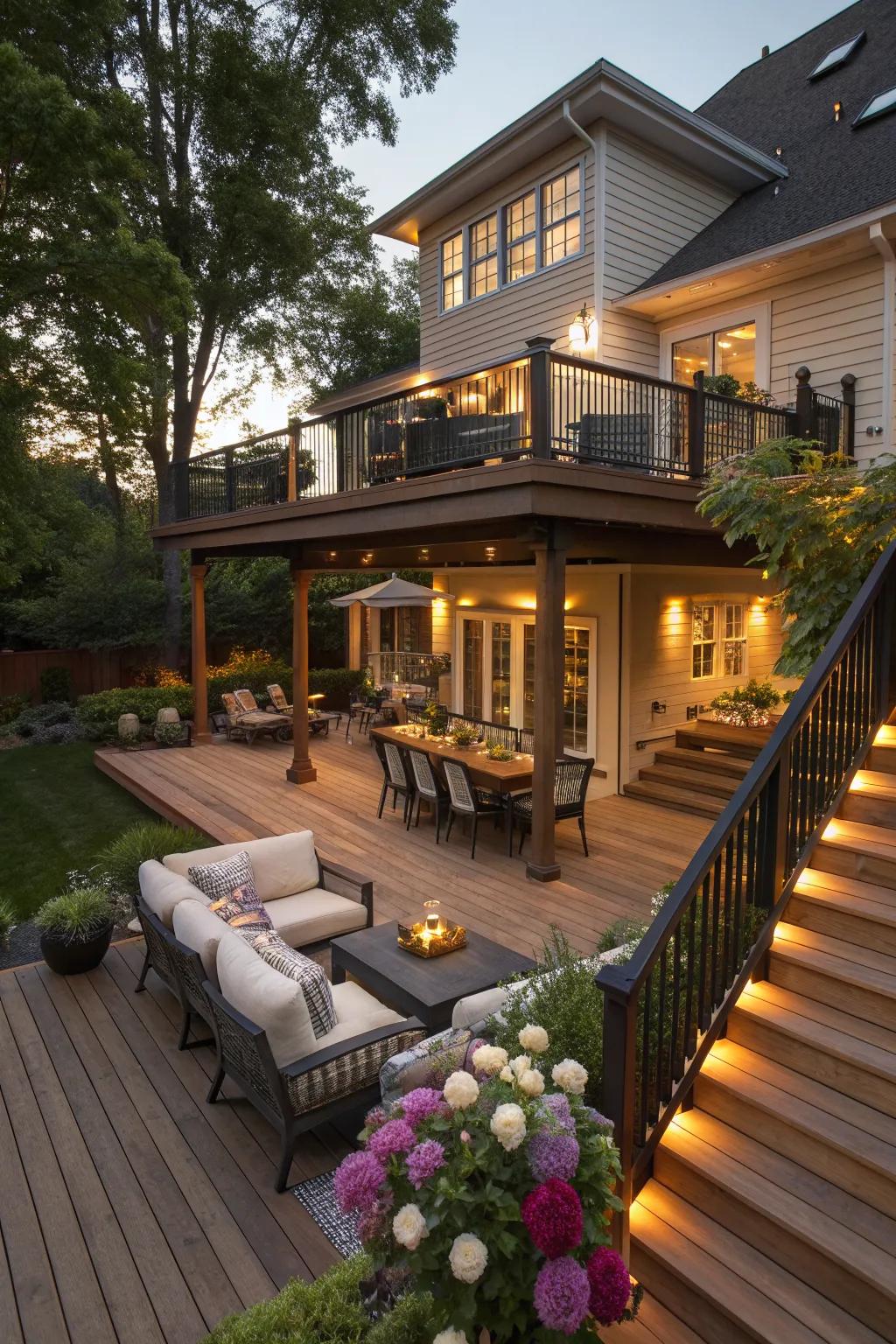 Two Story Deck Ideas: Transform Your Outdoor Space This Season