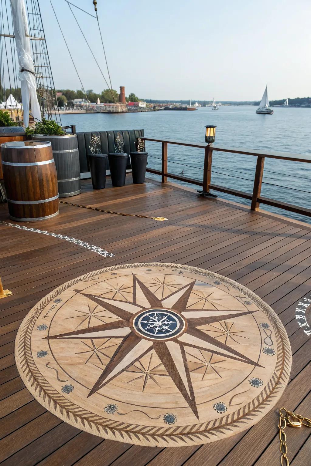 Compass Deck Layout Deck Inlay Ideas: Refresh Your Outdoor Space With Creative Touches