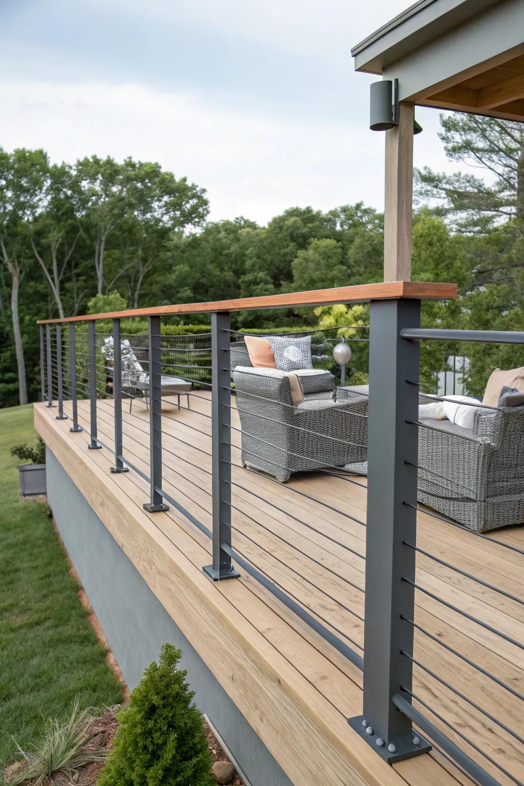 12+ Horizontal Railing Ideas: Update Your Garden with Modern Style