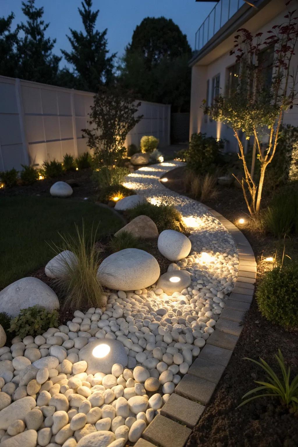 White Rocks In Landscaping Modern White Rock Landscaping Ideas: Refresh Your Outdoor Space