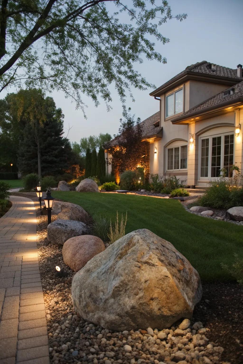Front Yard Boulder Landscaping Ideas: Boost Curb Appeal Today