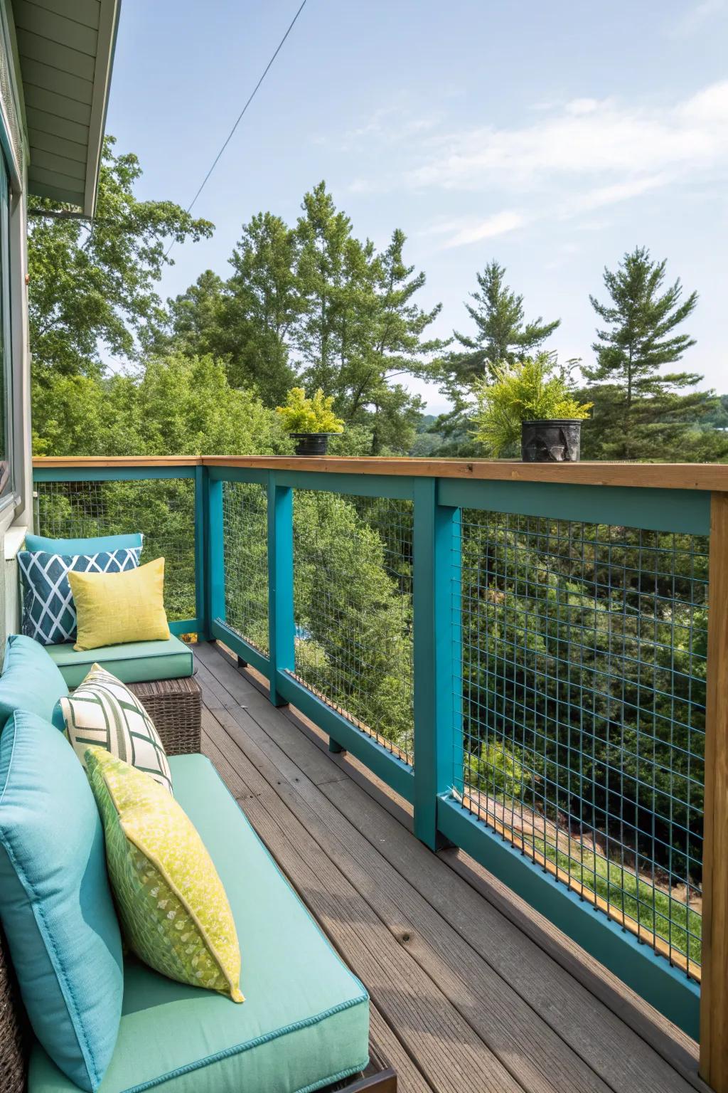Hog Wire Railing Color Hog Wire Deck Railing Ideas for a Backyard Refresh
