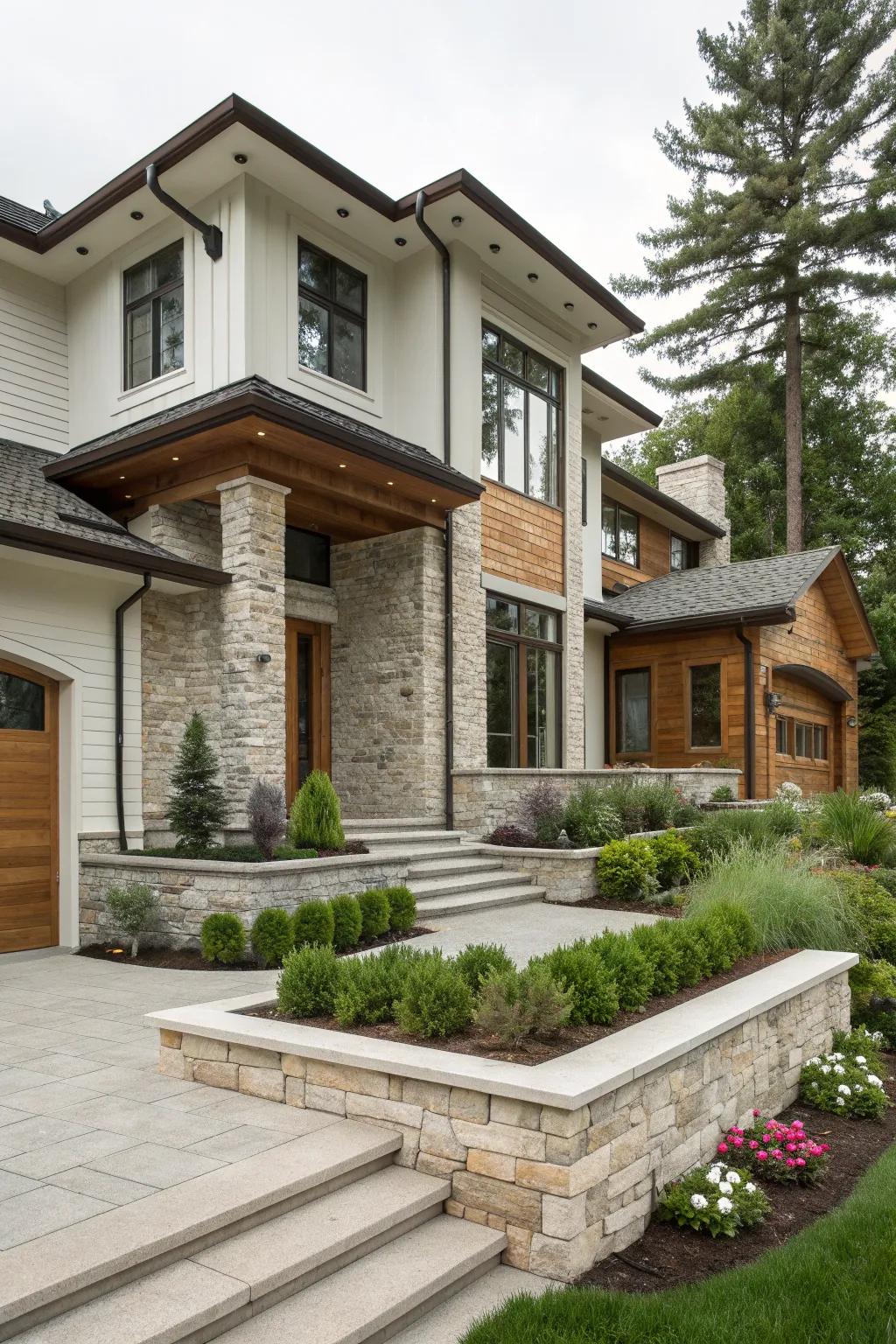 Rustic Split Level Home How to Modernize a Split Level Home Exterior?