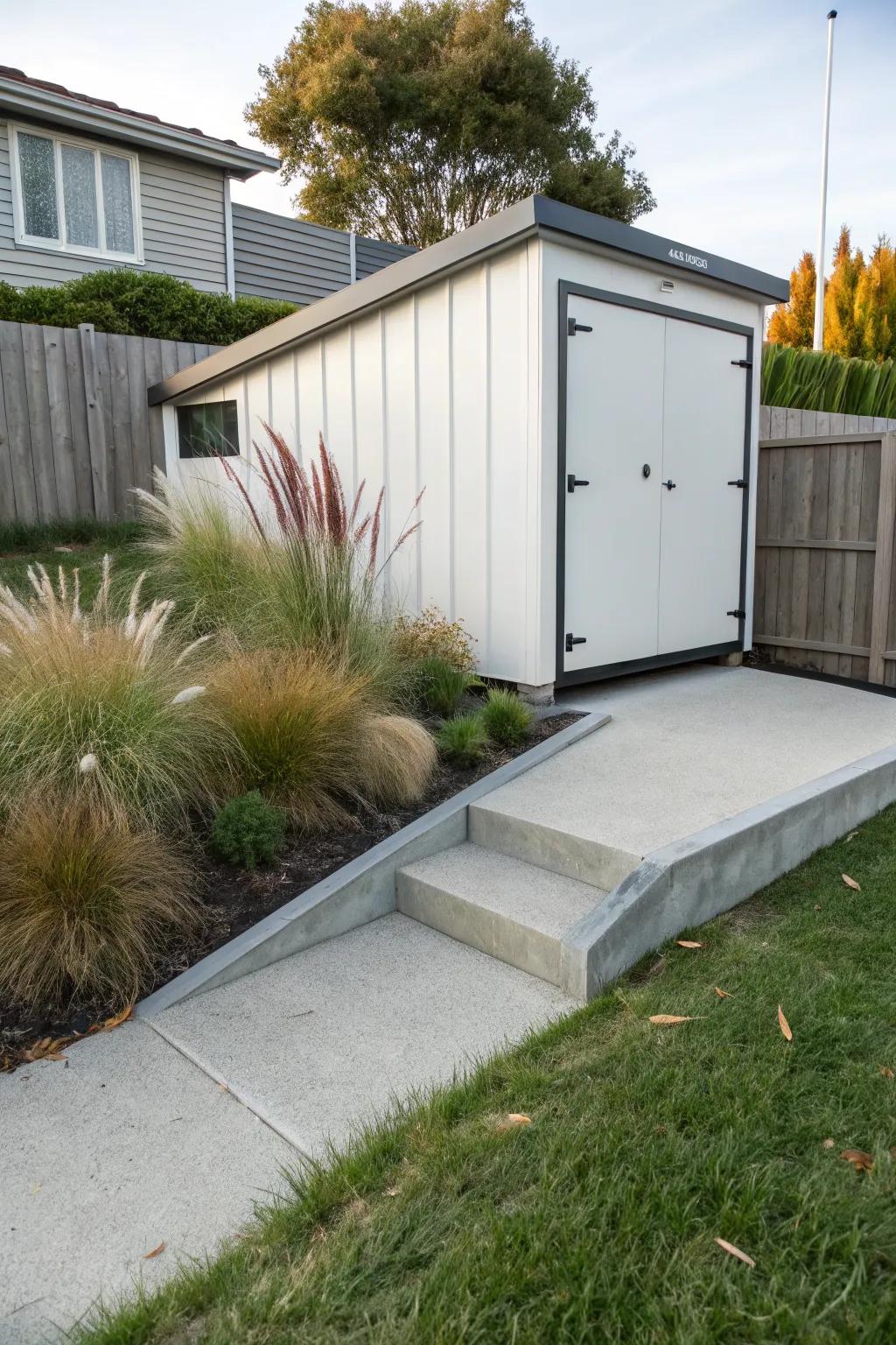 Shed Ramp Painted Shed Ramp Ideas: Upgrade Your Garden Access Easily