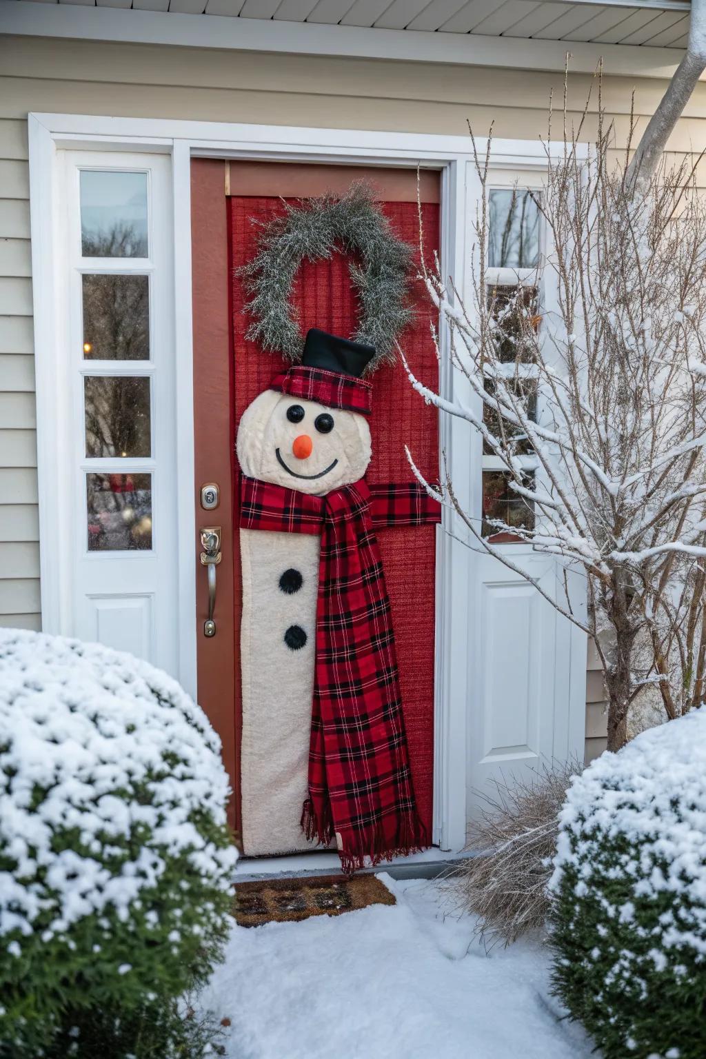 Snowman Door Decoration Ideas: Brighten Up Your Entry This Winter