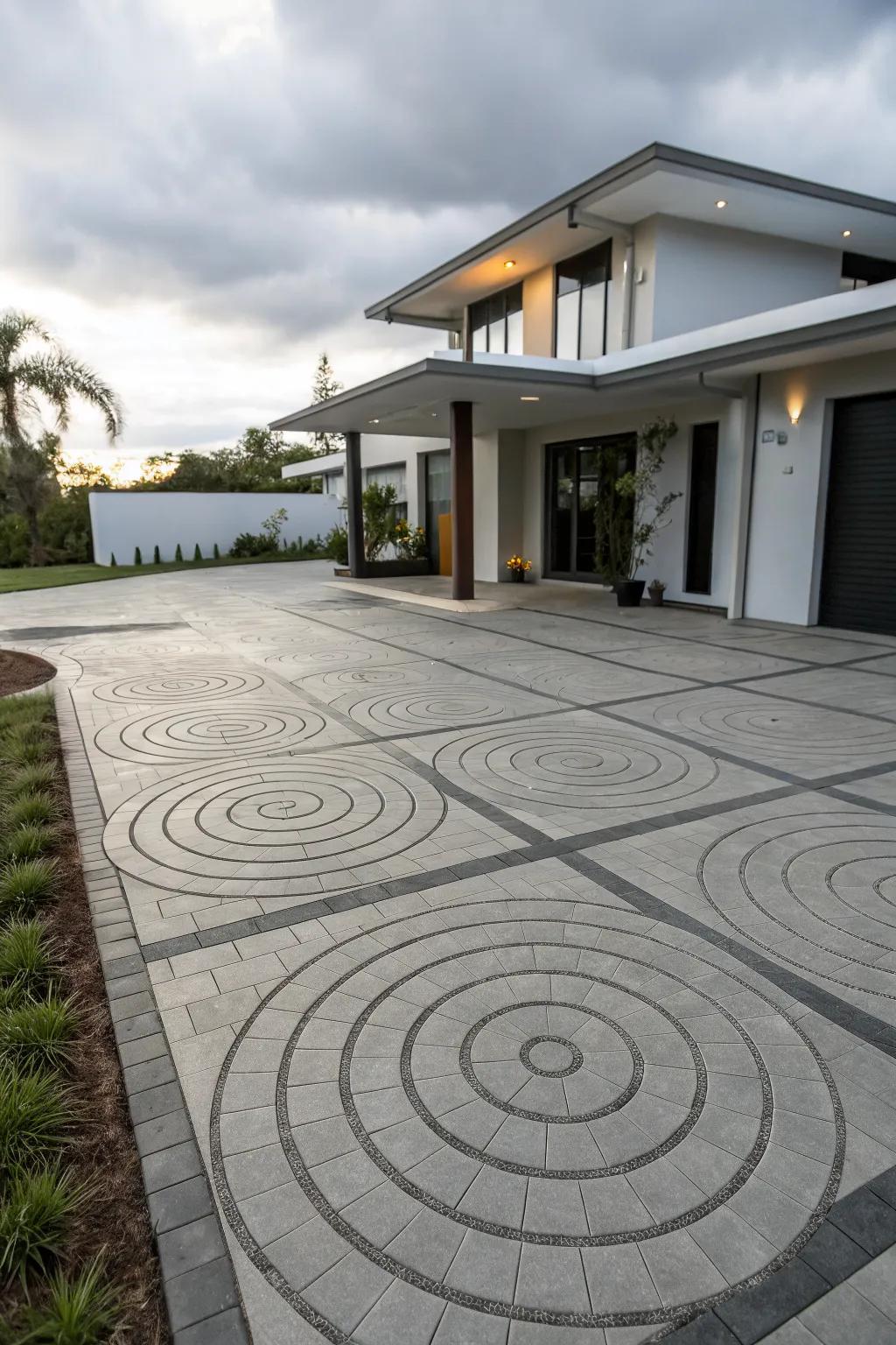 Modern Stamped Concrete Driveways: Refresh Your Curb Appeal Today