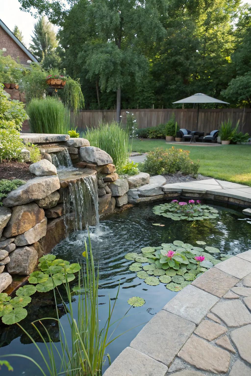 Backyard Pool with Rock Waterfall Ideas: Transform Your Outdoor Space