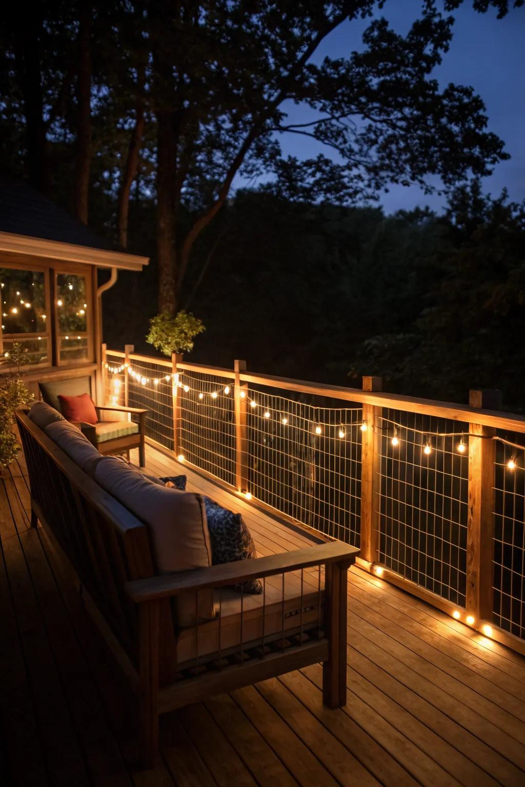 Wire Deck String Hog Wire Deck Railing Ideas for a Backyard Refresh
