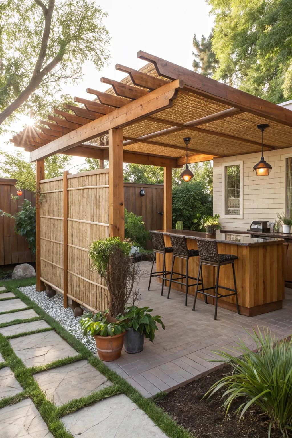 Pergola with Bar Counter Ideas: Easy Ways to Enhance Outdoor Entertaining