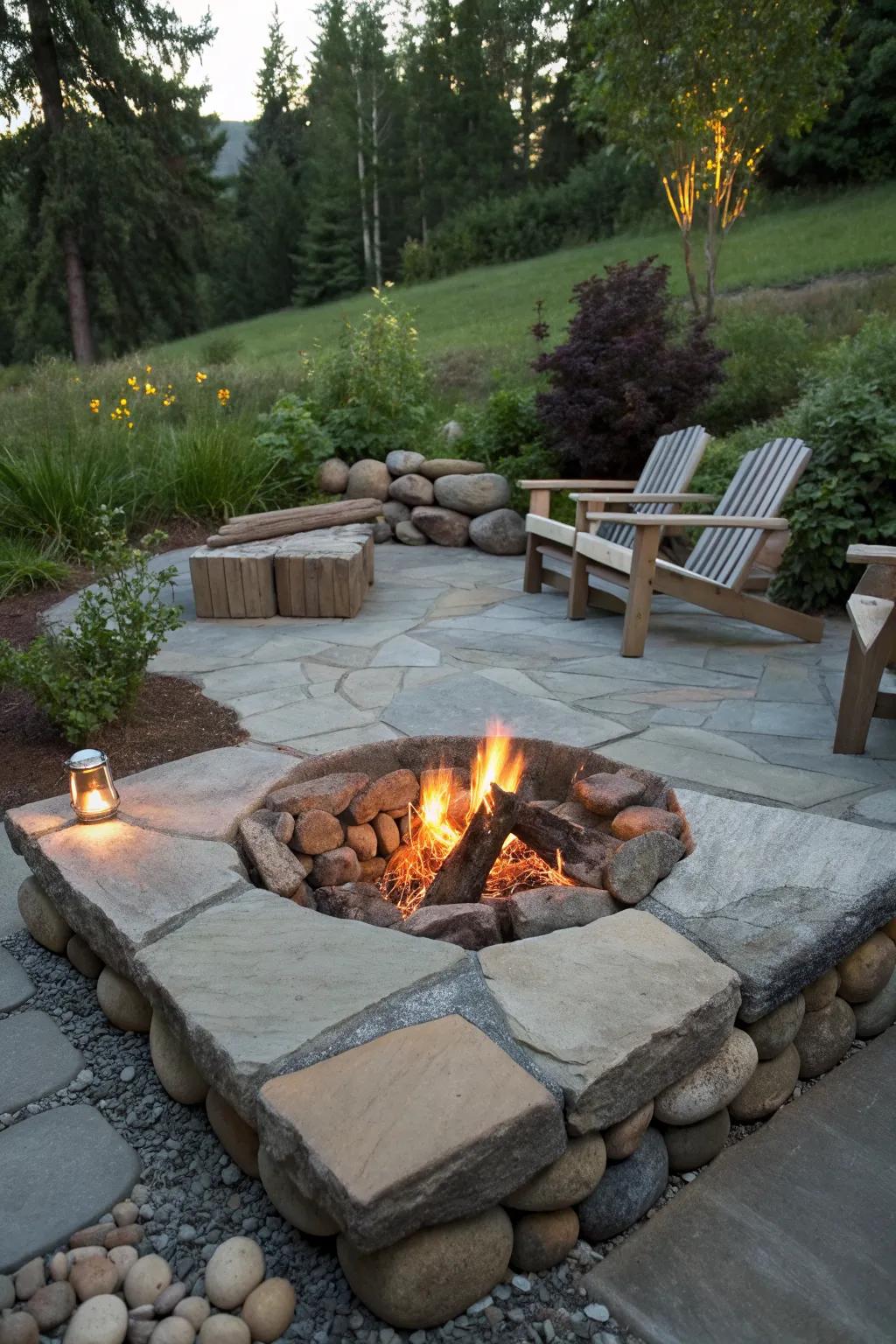 Modular Block Fire Pit Block Fire Pit Ideas: Cozy Up Your Evenings Outdoors
