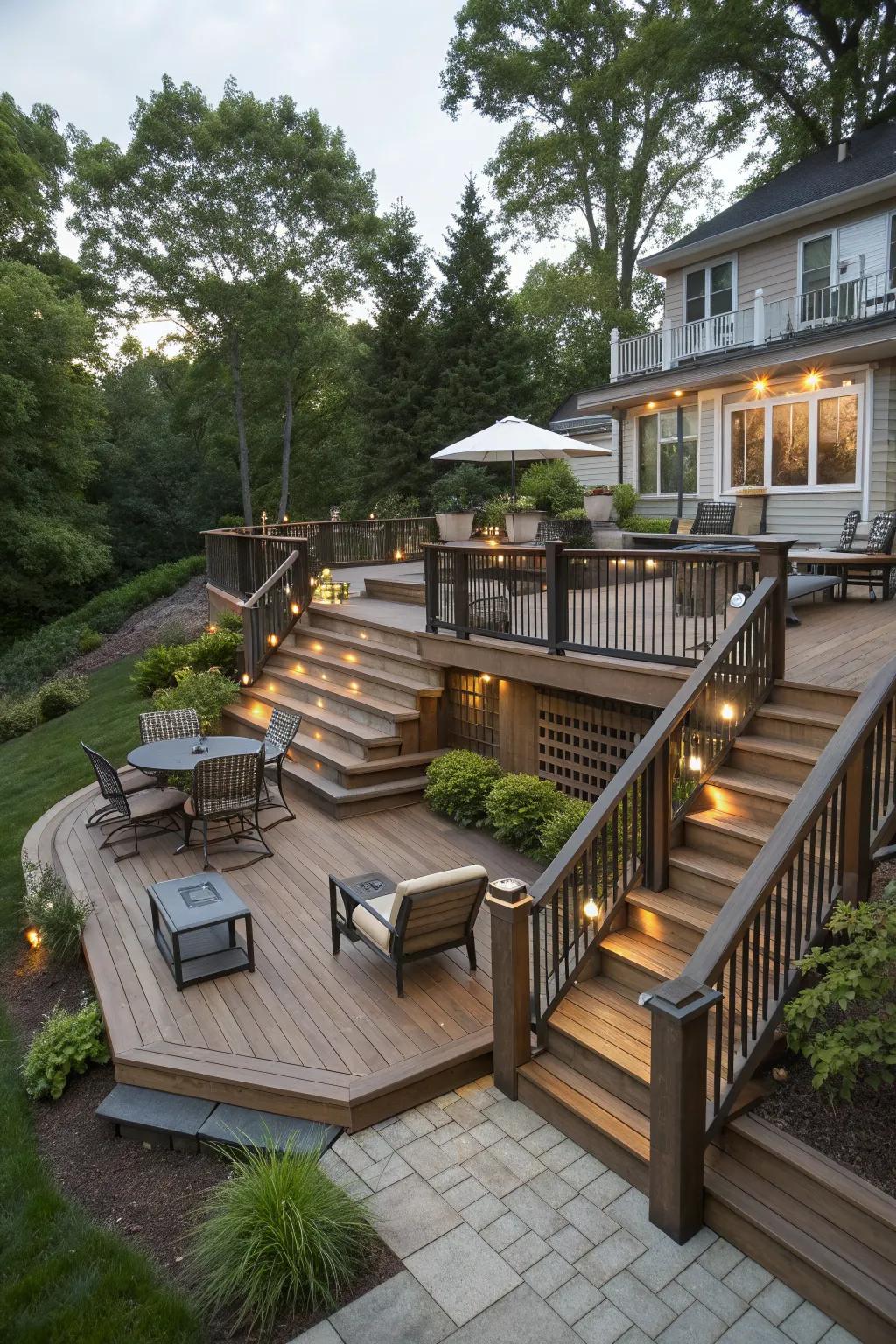 15+ Deck Ideas with Stairs: See New Ways to Elevate Your Outdoor Space