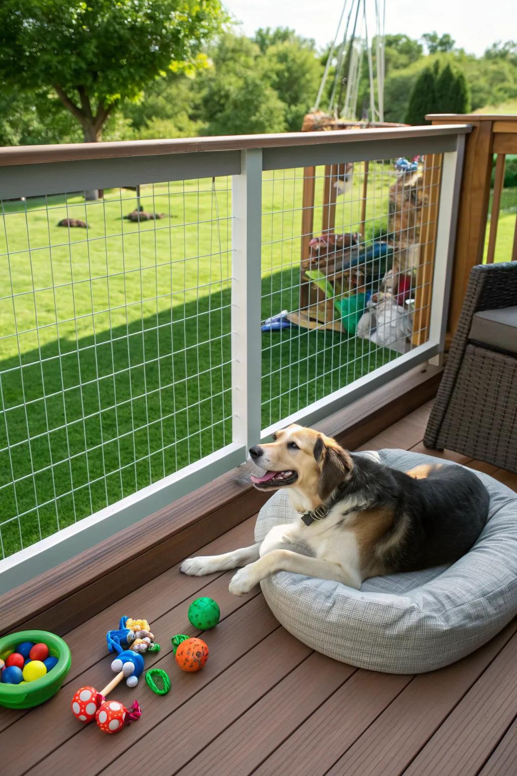 Invisible Railing For Pets Wire Deck Railing Ideas: Refresh Your Outdoor Space With Simple Updates