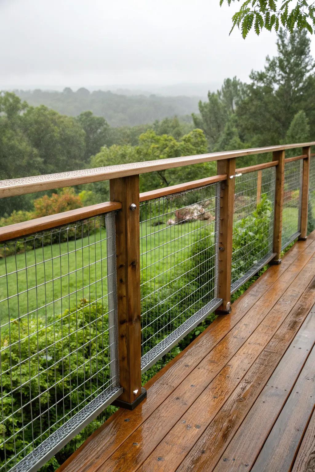 Hog Wire Deck Railing Ideas for a Backyard Refresh