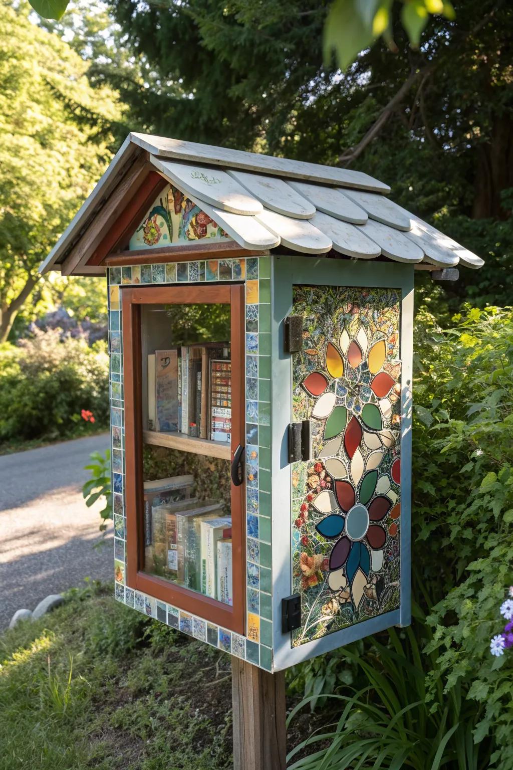 Library Ideas Waterfall 19+ Little Free Library Ideas: Start a Unique Community Book Exchange