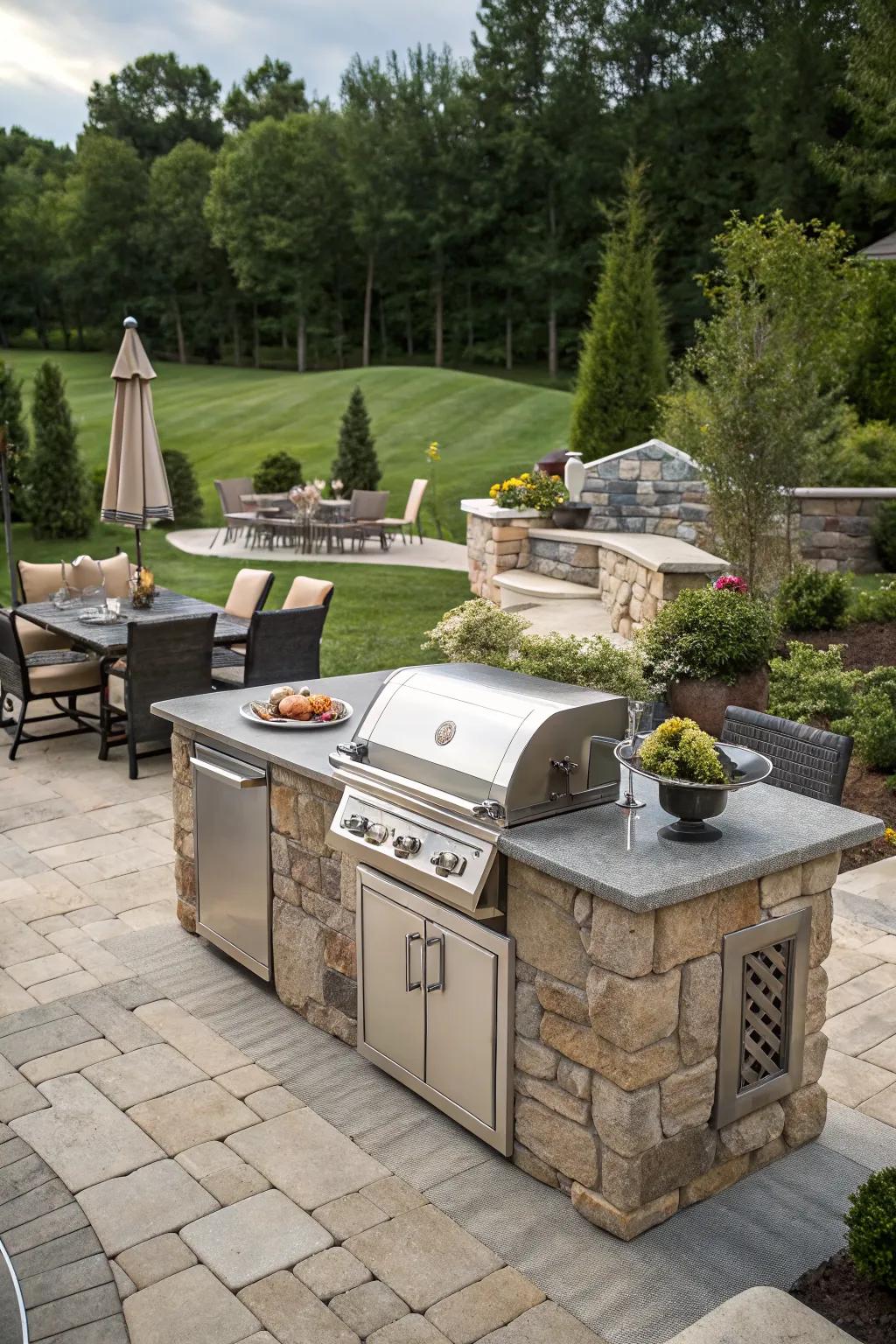 Outdoor Grill Island Ideas: Create a Welcoming Backyard Space