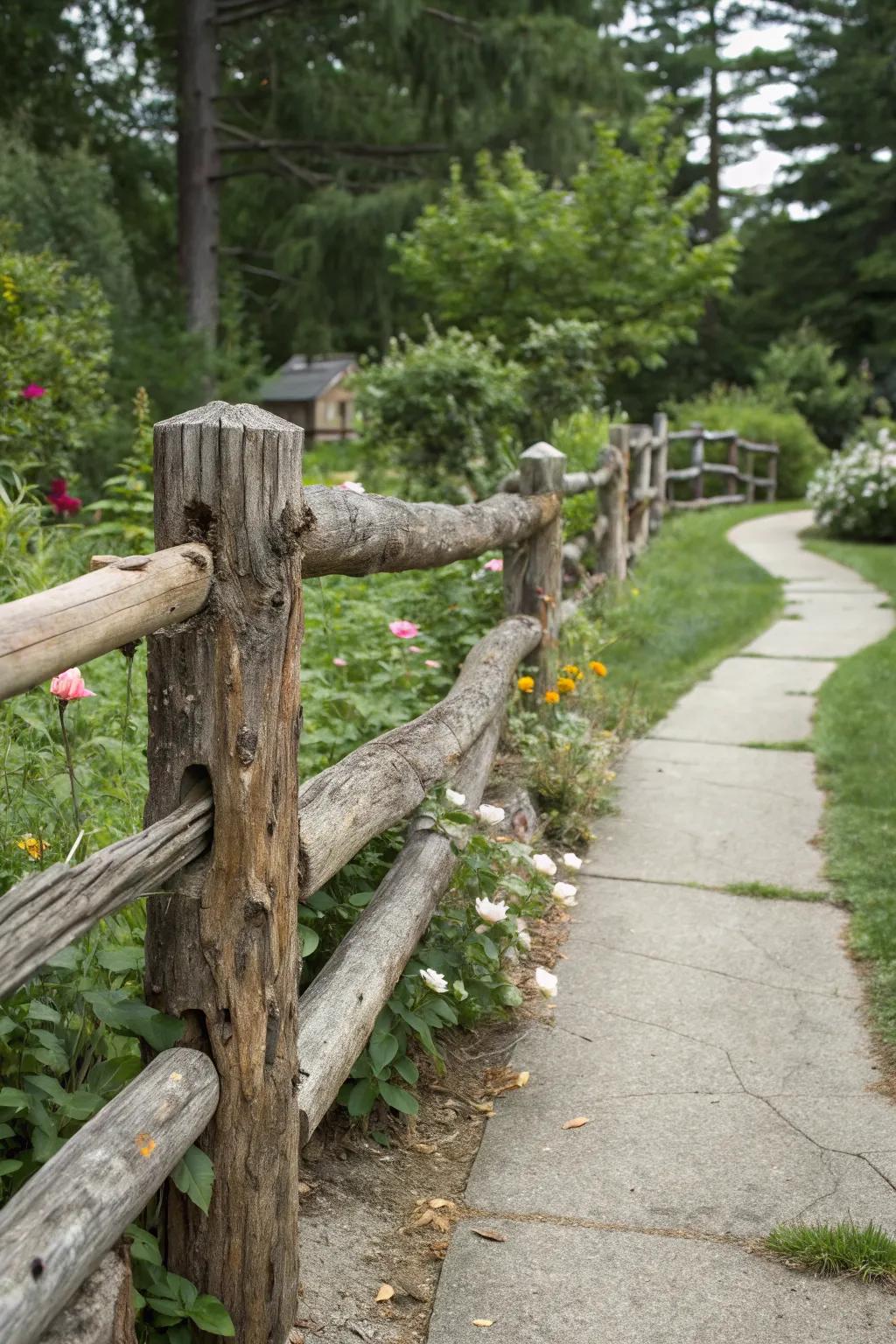 Rustic Log Fence Ideas: Bring Country Charm to Your Garden