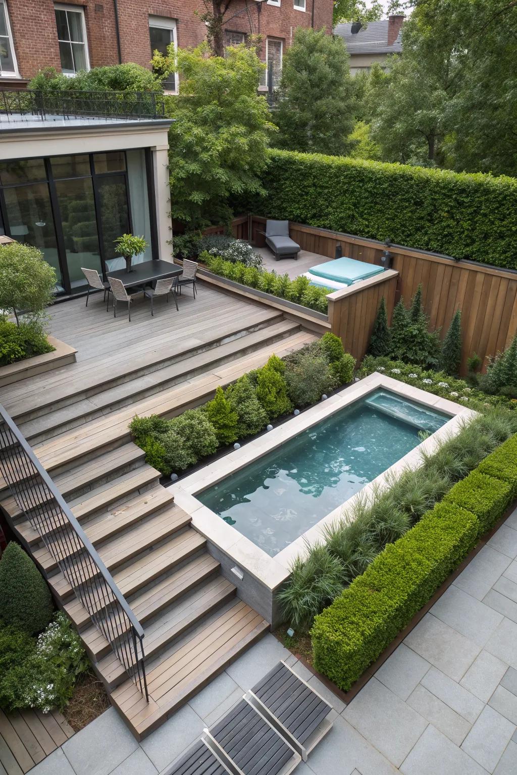 Split Level Pool Ideas Swimming Pool Renovation Ideas: Refresh Your Backyard Space