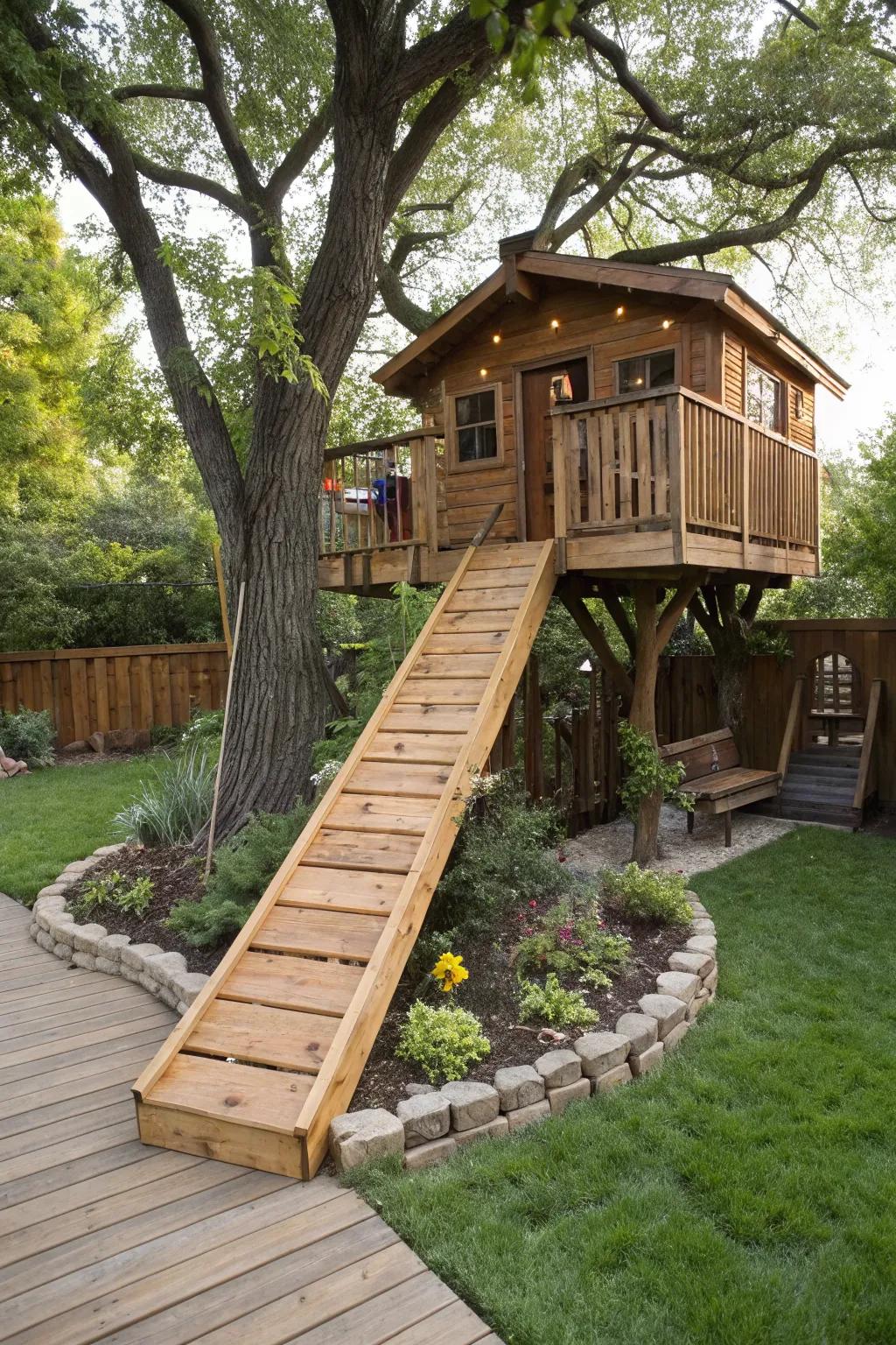 Treehouse Ramp Simple Treehouse Ideas: Build Fun Backyard Memories Today