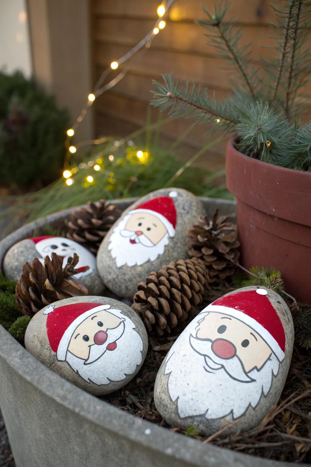 Christmas Rock Painting Ideas: Decorate Your Garden with Festive Fun