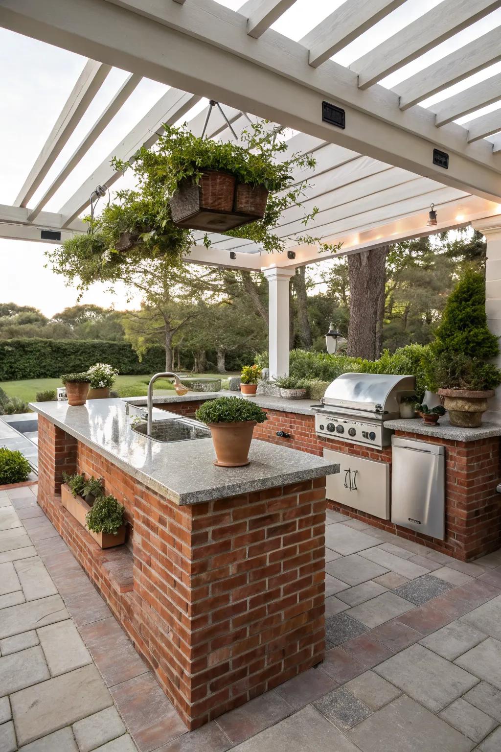 Outdoor Brick Kitchen Ideas: Create Your Relaxing Backyard Space