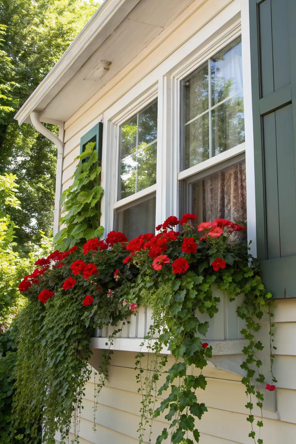 Window Boxes Using Geraniums 16+ Red Geranium Planter Ideas: Transform Your Porch with Colorful Touches