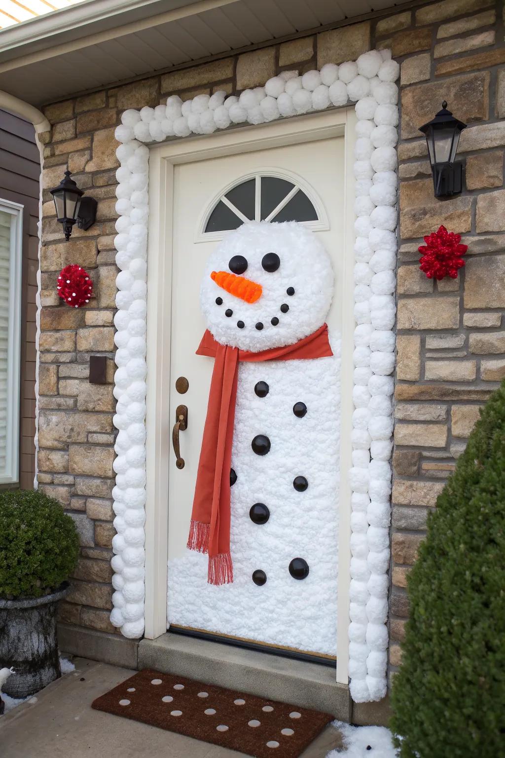 Snowman Door Decoration Ideas: Brighten Up Your Entry This Winter