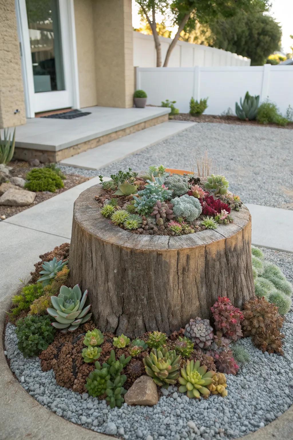 Tree Stump Garden Ideas: Transform Old Wood into Outdoor Beauty
