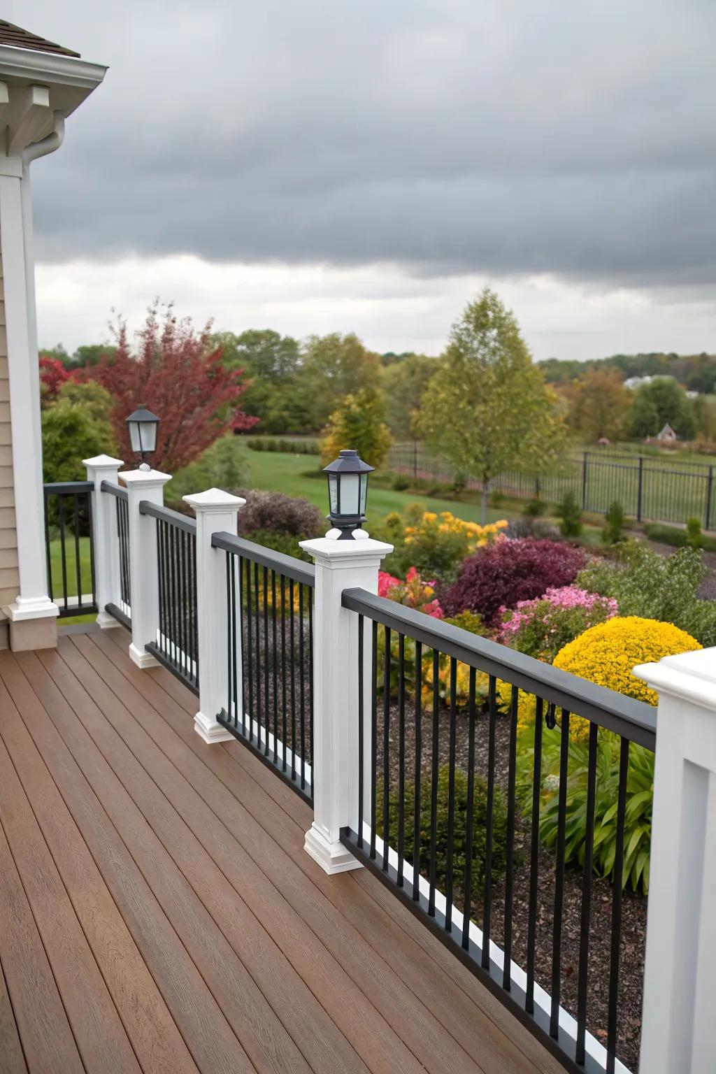 Two Color Deck Railing Two Tone Deck Painting Ideas: Fresh Looks for Your Outdoor Space