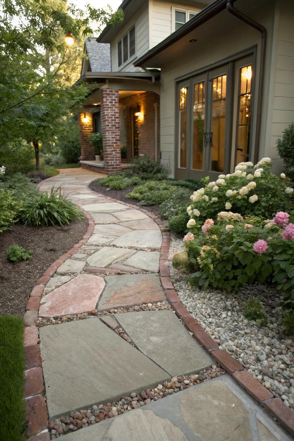 Path In House 20+ House Walkway Ideas to Make Your Garden More Inviting