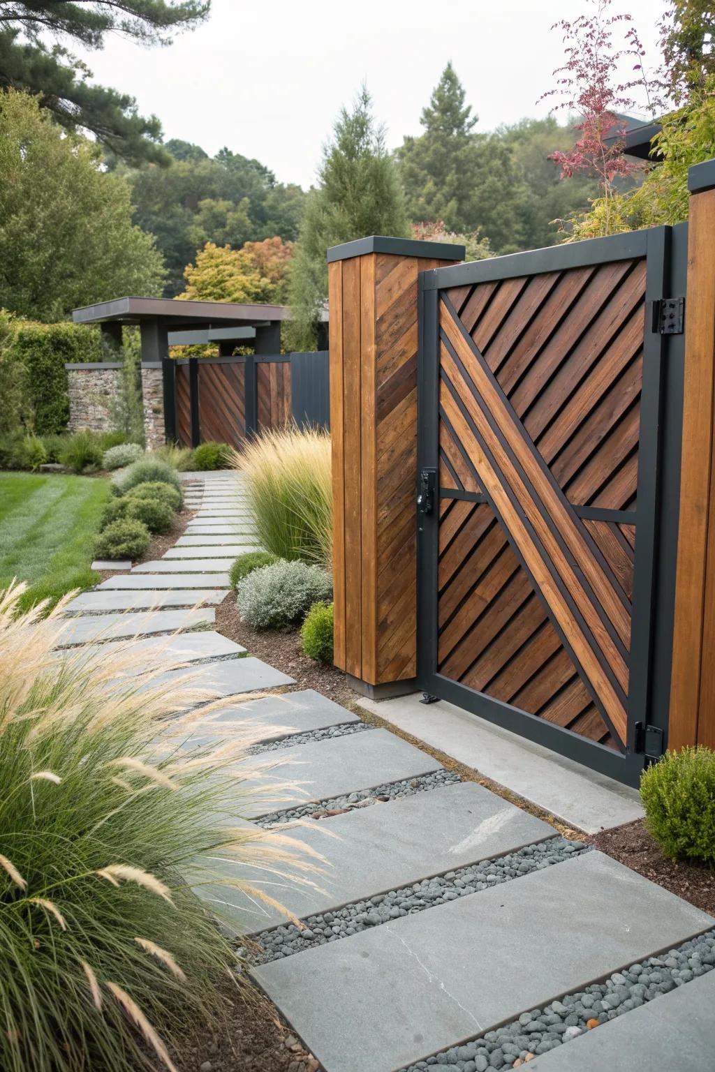 Metal and Wood Gate Ideas: Upgrade Your Garden Entrance Style