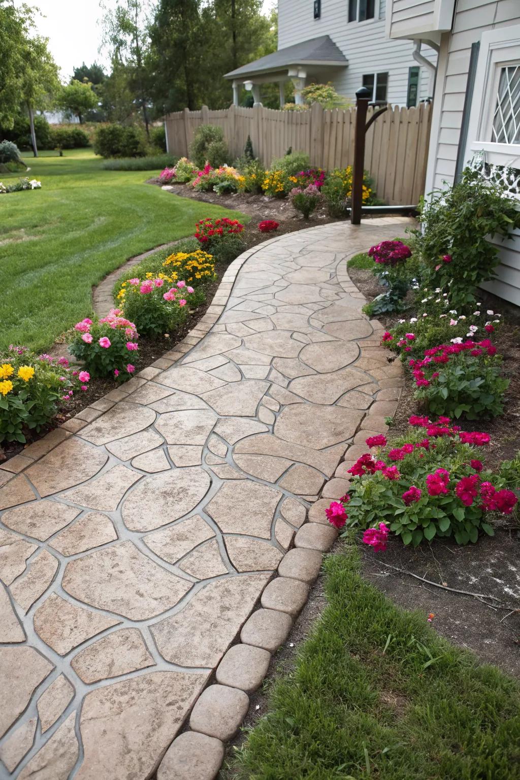 Cement Walkway Ideas: Transform Your Garden Paths Easily