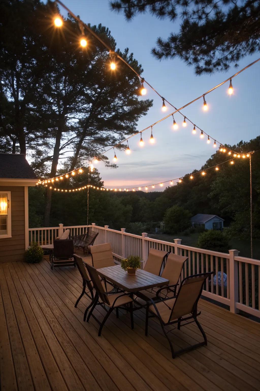 String Deck Outdoor Deck Decorating Ideas: Simple Ways to Refresh Your Space