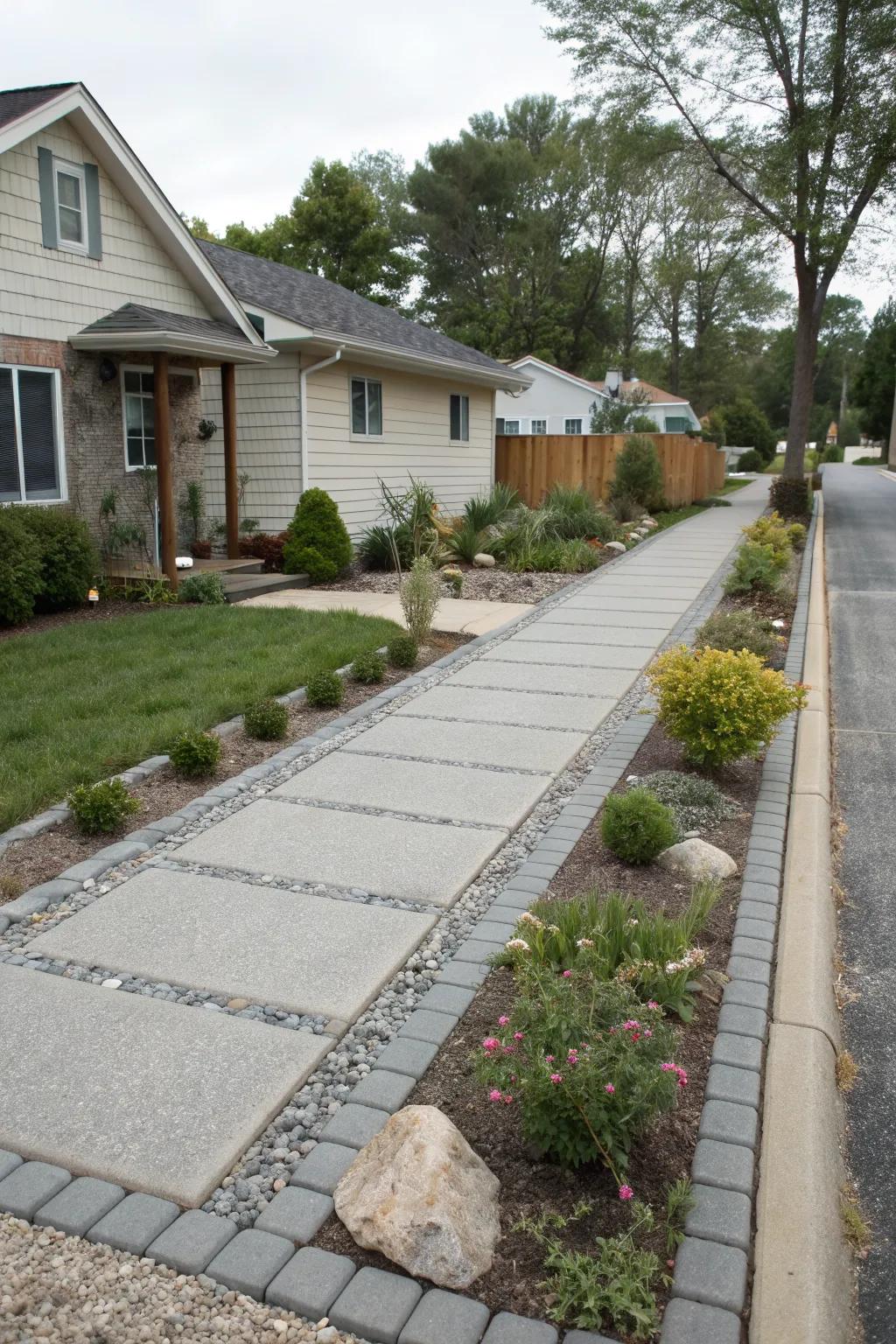 Left Side Path Side Driveway Landscaping Ideas: Boost Your Curb Appeal Today