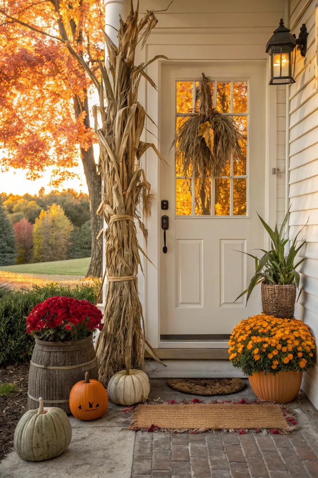 13+ Fall Front Door Ideas: Welcome Autumn with Simple Seasonal Charm