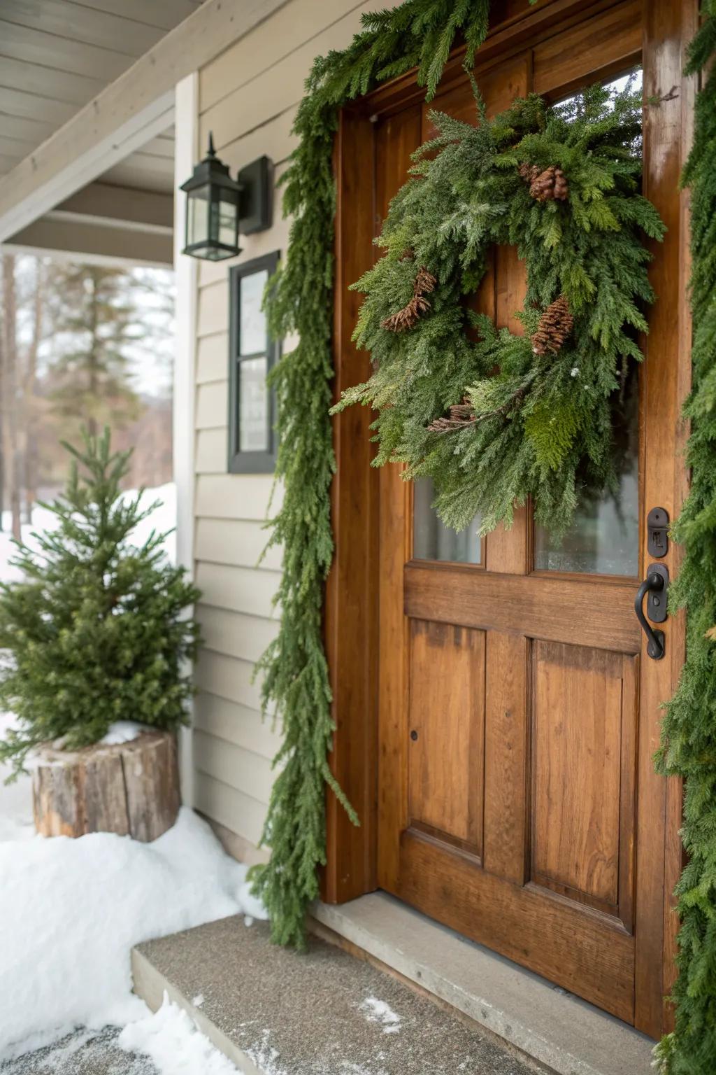 16+ Front Door Garland Ideas: Welcome Guests With a Fresh Look