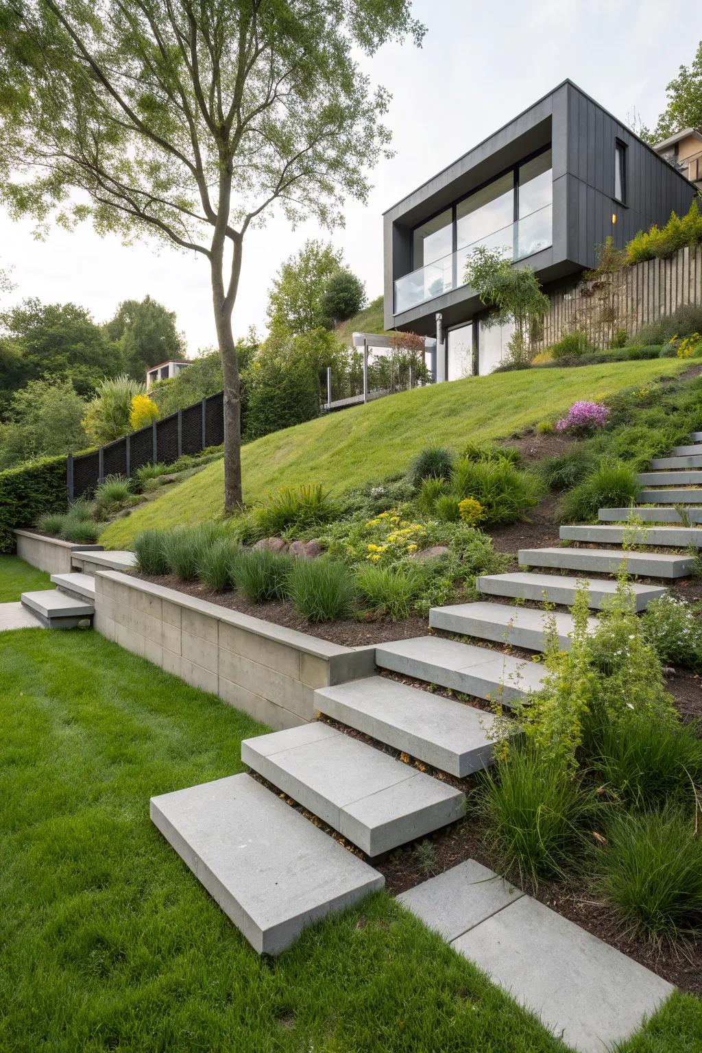 Modern Concrete Steps Ideas: Upgrade Your Garden Pathway Today