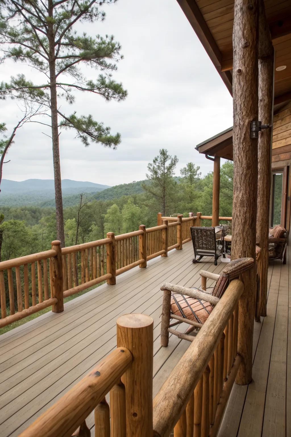Rustic Deck Ralings Rustic Deck Railing Ideas: Create a Warm, Inviting Outdoor Space