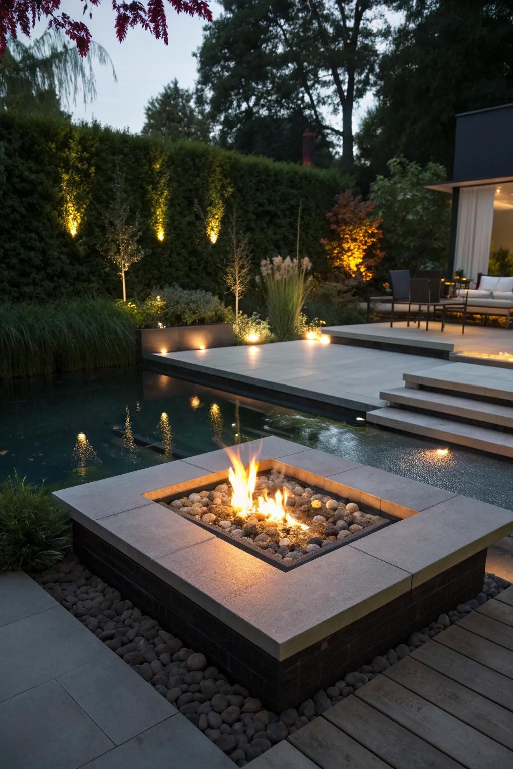 Square Fire Line Square Fire Pit Patio Ideas: Transform Your Outdoor Space Easily