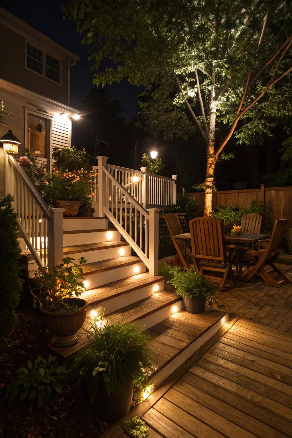 Deck Stair Lighting Ideas: Subtle Ways to Brighten Your Evenings