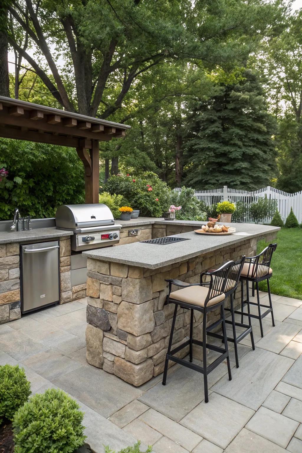 Outdoor Kitchen Bar Ideas: Entertain Friends and Family Outside