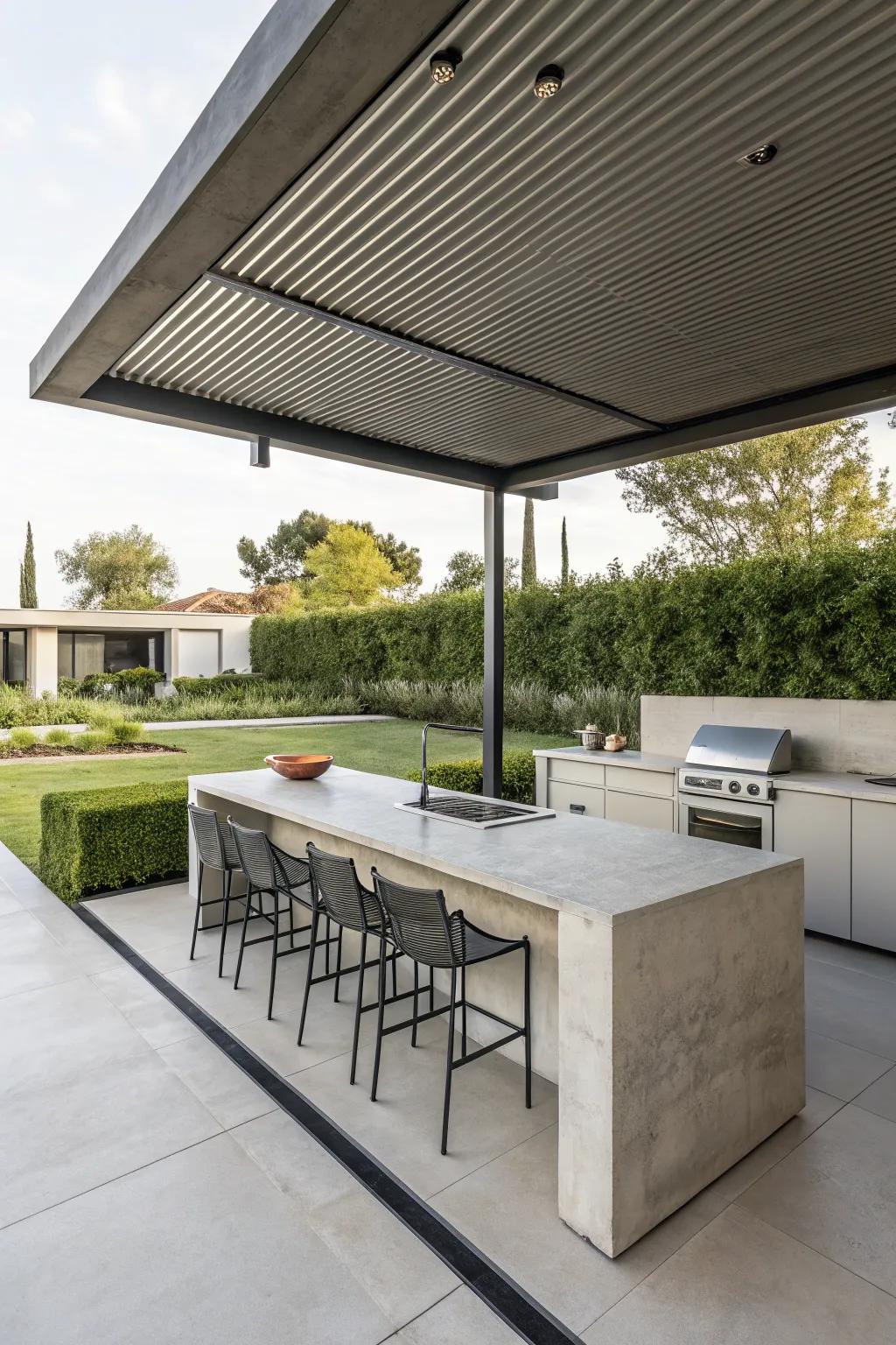 Roof Covered Outdoor Kitchen Ideas: Create a Cozy Outdoor Dining Spot