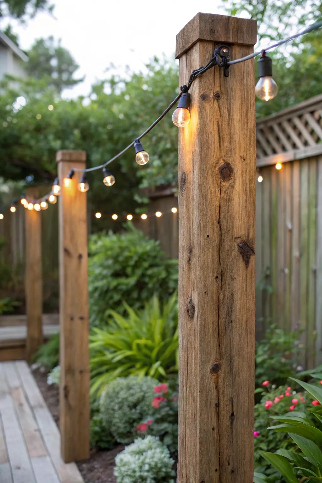 String Light Post Ideas: Simple Ways to Brighten Your Garden Evenings