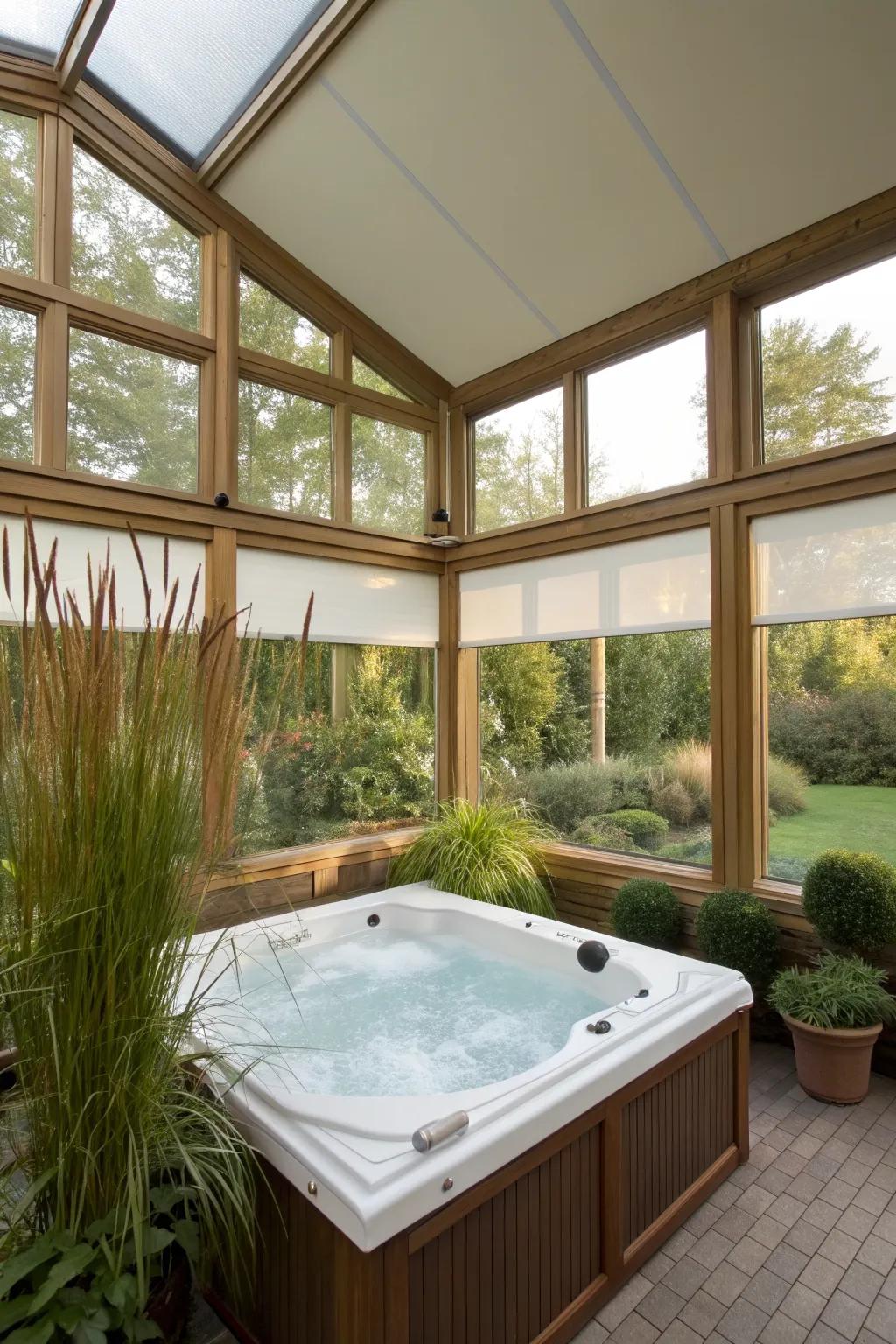 Sunroom with Hot Tub Ideas: Create Your Own Relaxing Escape