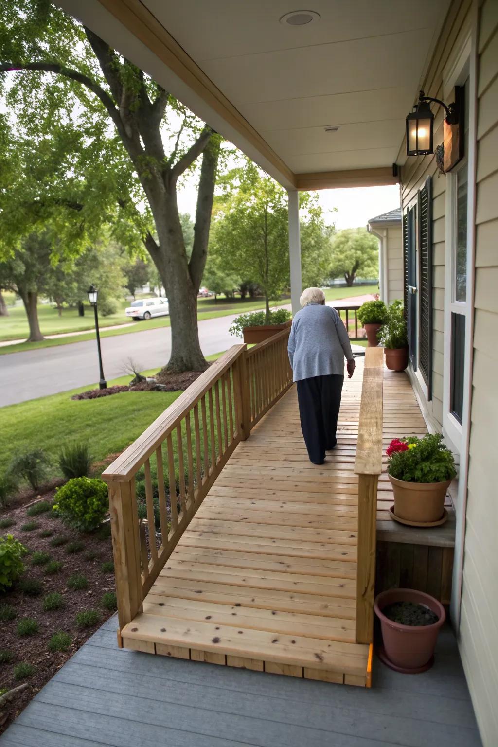 Porch Ramp Extension Front Porch with Ramp Ideas: Easy Ways to Welcome Everyone