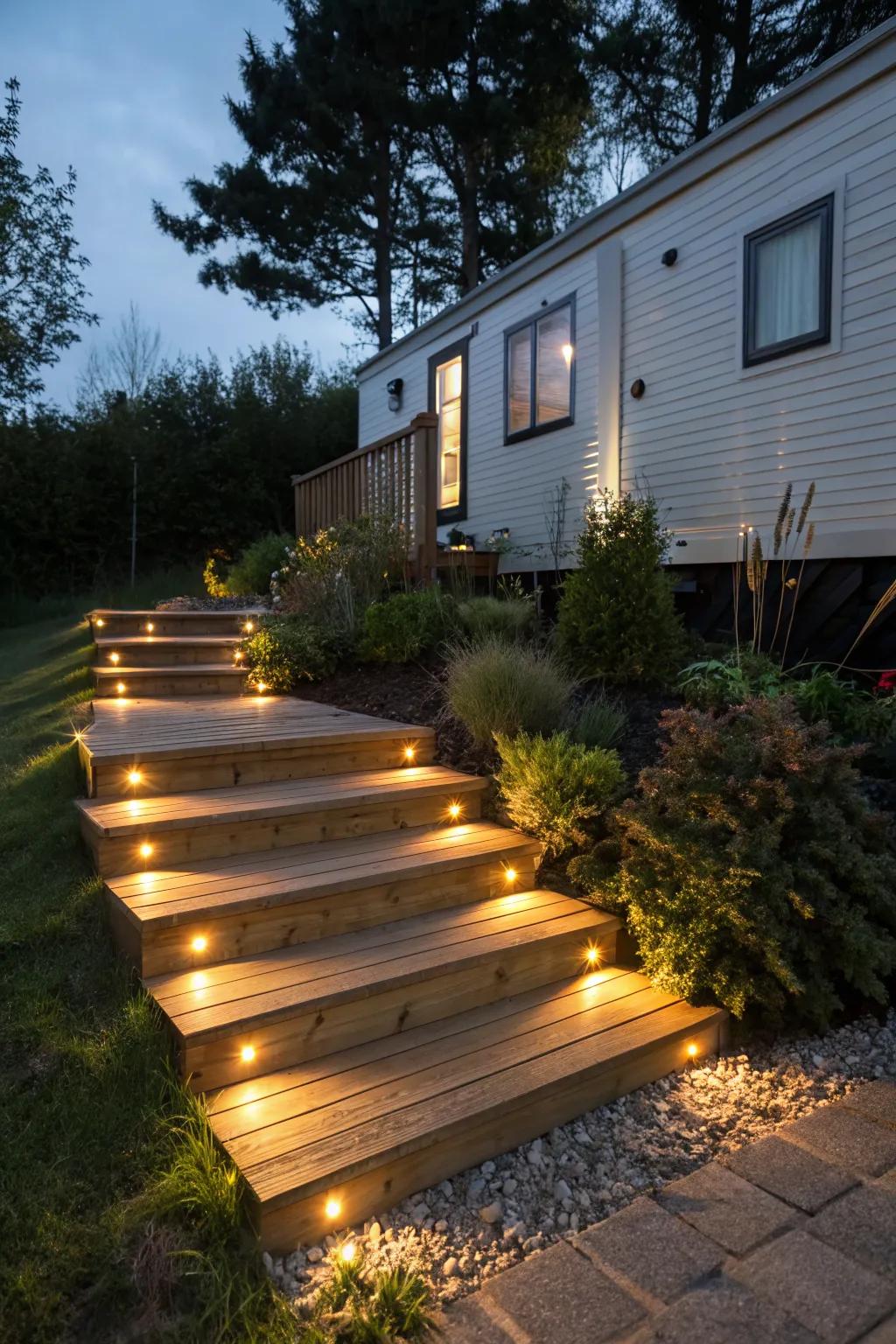 12+ Mobile Home Steps Ideas: Boost Curb Appeal Easily
