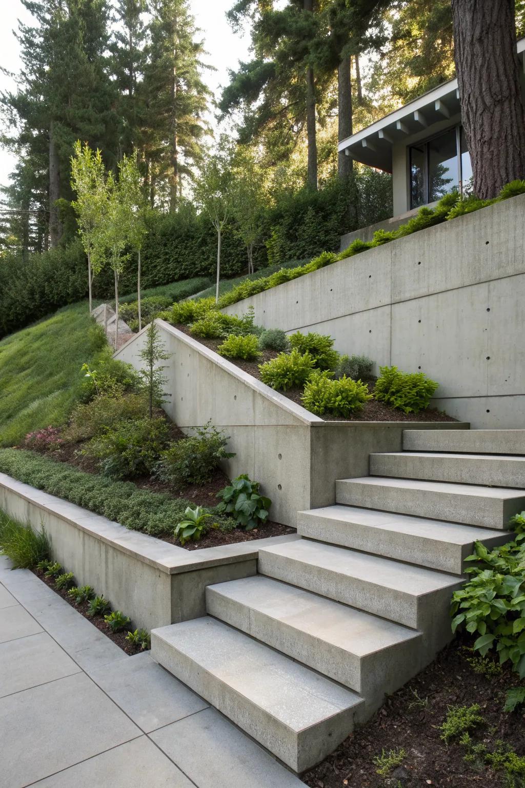 Modern Concrete Steps Ideas: Upgrade Your Garden Pathway Today